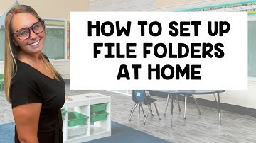 How to Prep File Folders at Home for Special Education Teachers | Full SPED Ahead