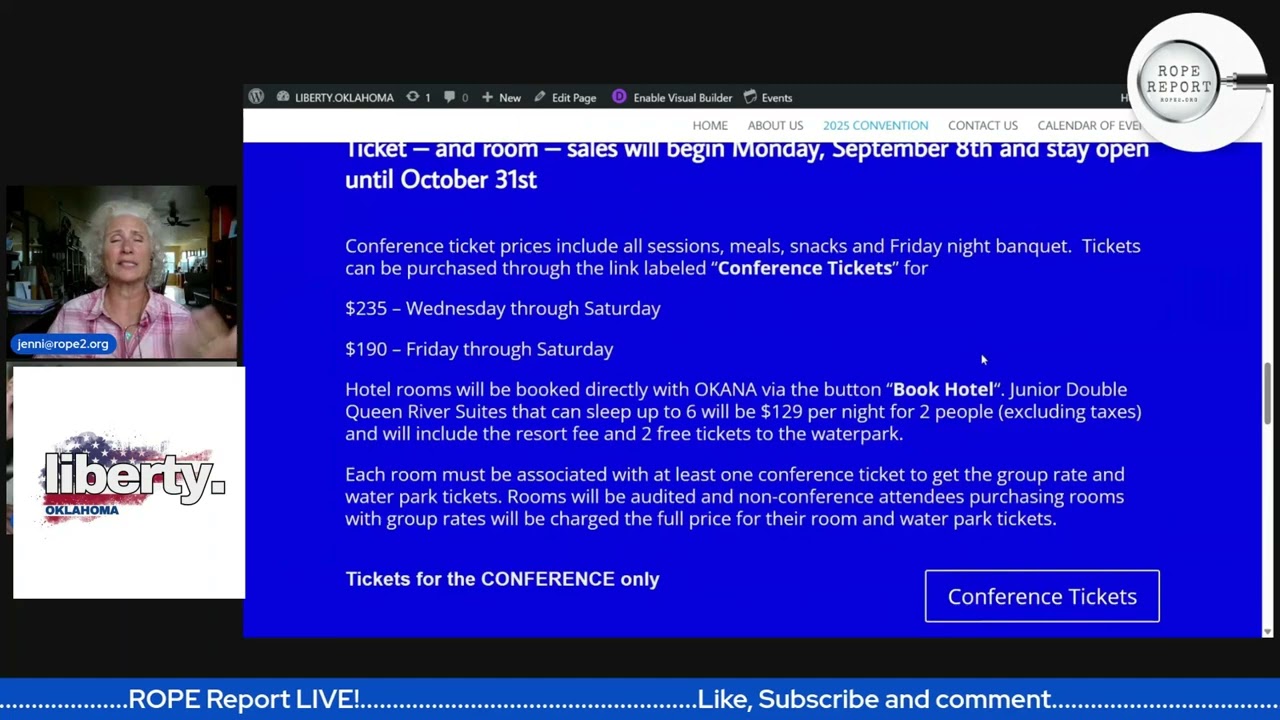 Liberty Oklahoma Website Tour! Sign Up For The First Annual Liberty Oklahoma Conference TODAY!