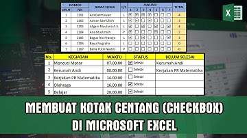 Cara Membuat Kotak Centang / Checkbox di Excel