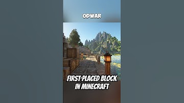 First Placed Block in Minecraft