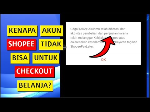 Video Cara Mengatasi Shopee Tidak Bisa Checkout F01 F02 A02 - youtube
