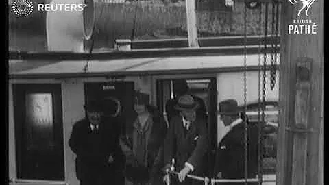 SWITZERLAND: Locarno: Austen Chamberlain at Locarno Conference (1925)