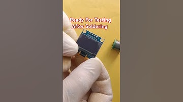 OLED display module PINs Soldering #shorts #ytshorts #shortsvideo #arduino