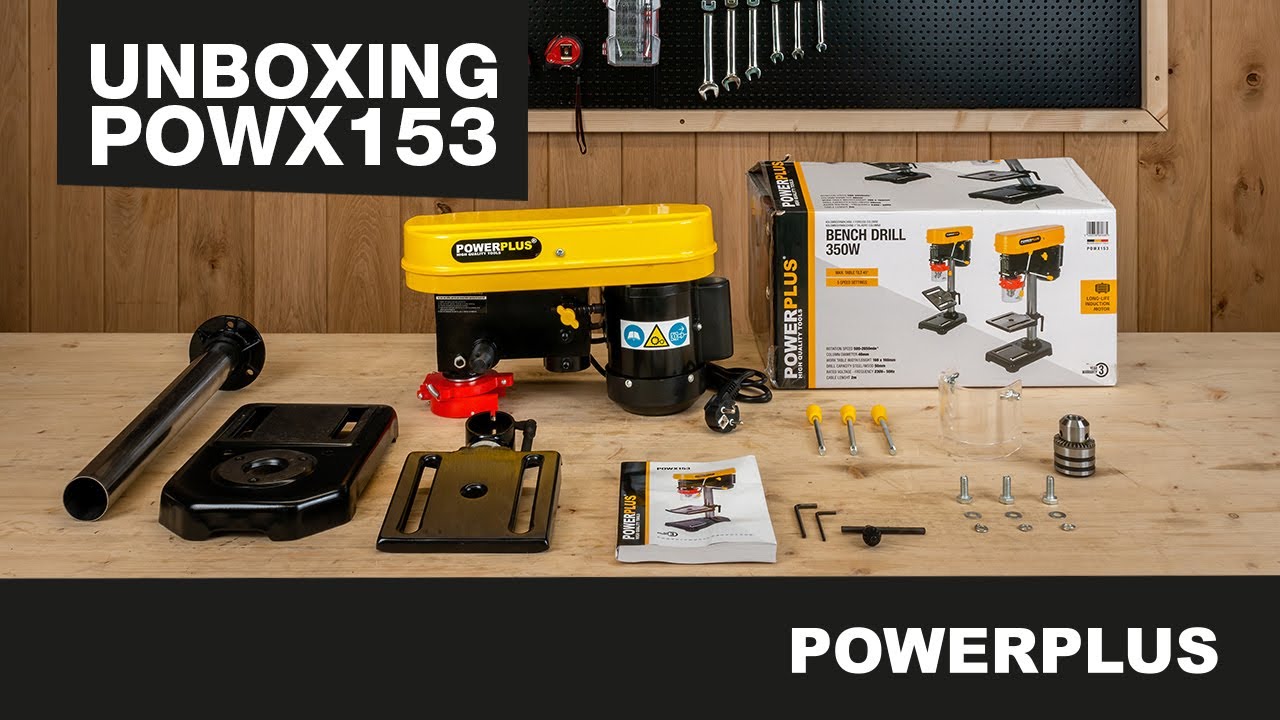 POWERPLUS Unboxing the POWX153 bench drill