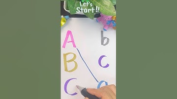 Let’s write abc and matching #shorts #abc#learning #letter #satisfying #viralvideo