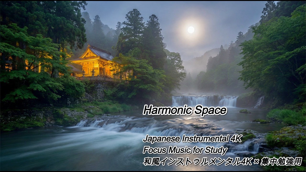 Japanese Instrumental 4K Focus Music for Study  和風インストゥルメンタル4K × 集中勉強用