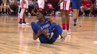 Jaden Ivey Screams Fck You After Ankle Injury Nba Summer League Det Vs Wsh