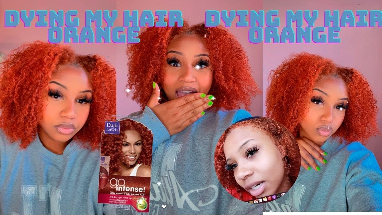 Dying My Hair Orange Black Girl Edition Youtube Dying My Hair Orange Black Girl Edition Youtube
