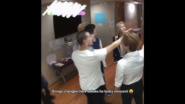 비투비 은광에게서 도망치는 창빈 // 메이플라이 | 스트레이 키즈