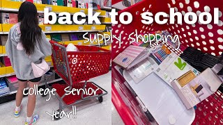BACK TO SCHOOL supplies shopping + haul 2022!