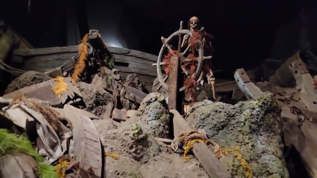 Pirates of The Caribbean Ride. Lights On Evacuation. NOTHING WORKING! #Disneyland #ride #walkoff