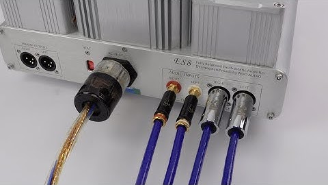 Features / Connections Overview: Woo Audio ES8 Electrostatic Headphones Amplifier