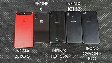 Infinix HOT S3X vs TECNO Camon X PRO vs iPhone X vs ZERO 5 vs HOT S3 -  Face ID Comparison