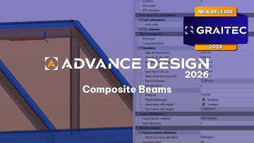 Advance Design 2026: Composite beams according to Eurocode 4