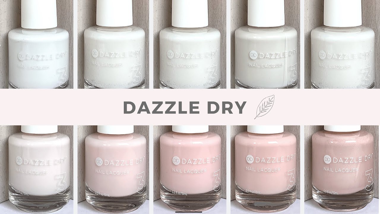 Dazzle Dry Quick Live Swatch White Sheer Blush Shades Youtube Dazzle Dry Quick Live Swatch White Sheer Blush Shades Youtube