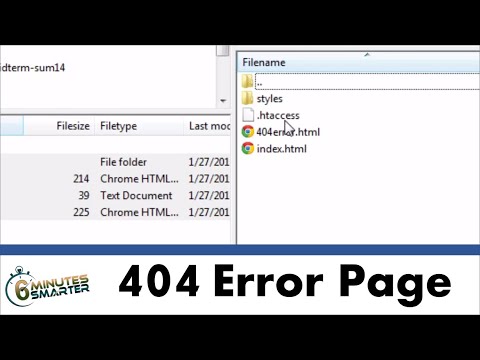 Create a Custom 404 Error Page for Your Site