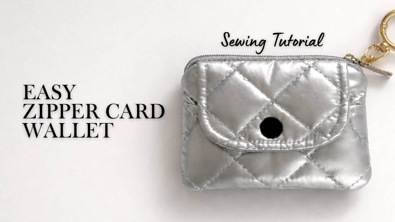Easy Zipper Card Wallet | Sewing Tutorial