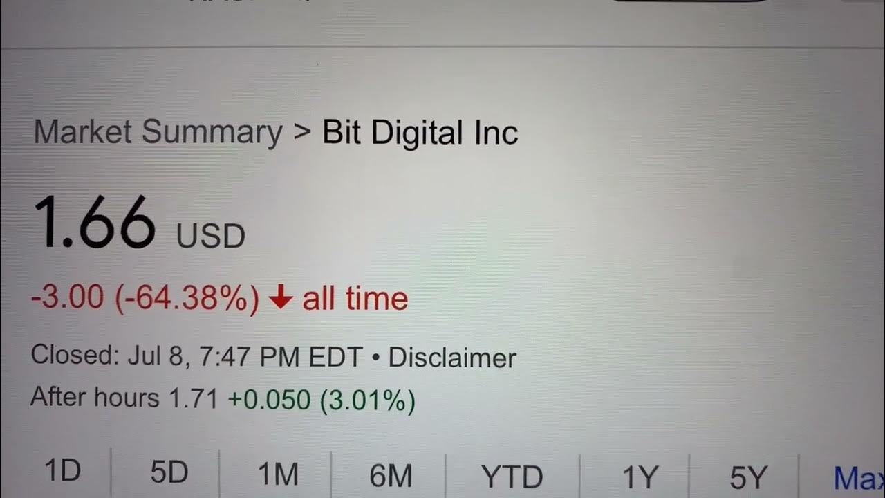 🔴 Bit Digital Inc. BTBT Stock Trading Facts 🔴 YouTube