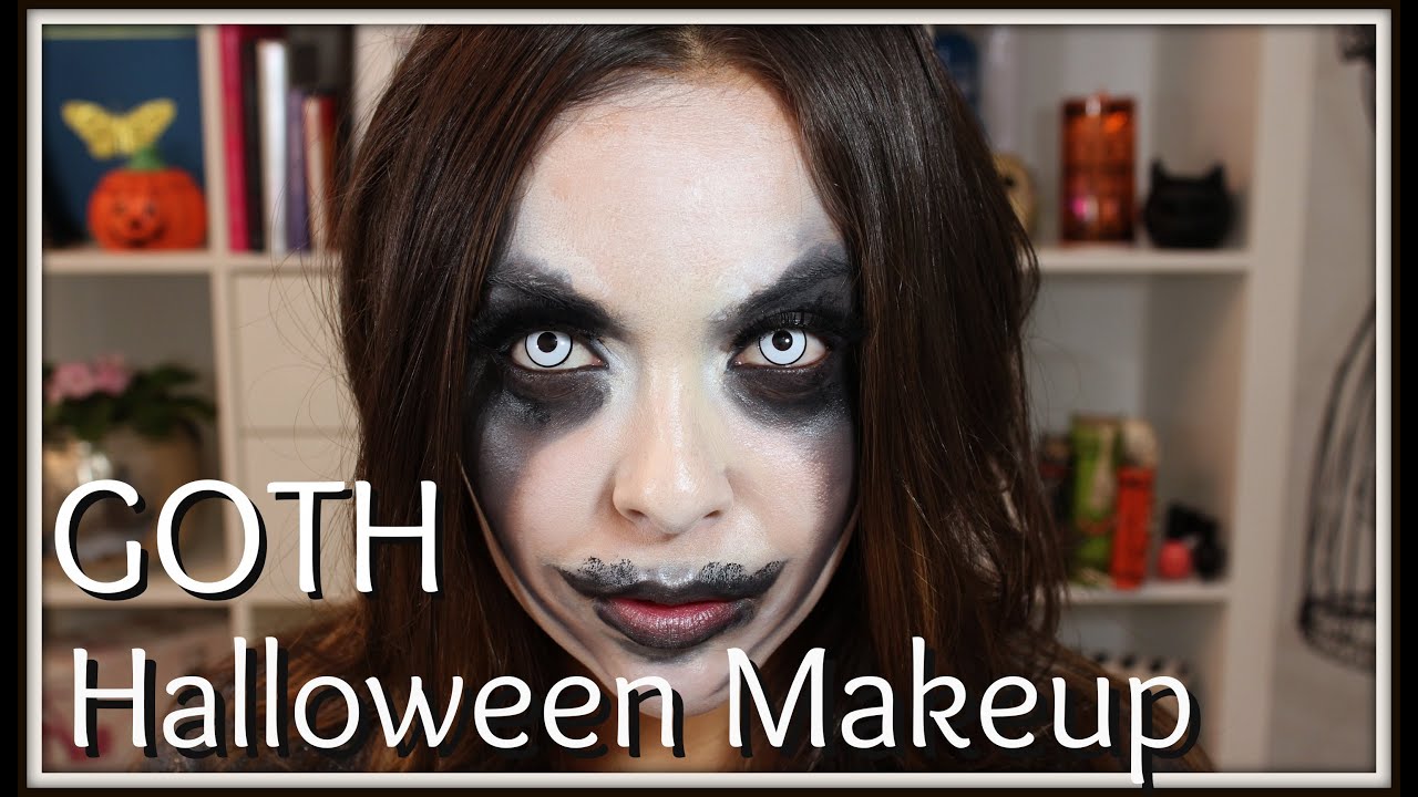 Goth Halloween Makeup Tutorial TrinaDuhra YouTube