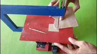 Comment fabriquer une scie électrique                                        كيفية صنع منشار كهربائي