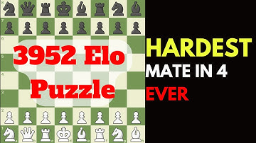 Hardest Chess Puzzle Ever| Elo 3952 | Can you mate in 4 moves?
