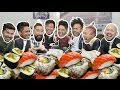 200 PIECES OF SUSHI IN 5 MIN! (ft. Quest Crew))