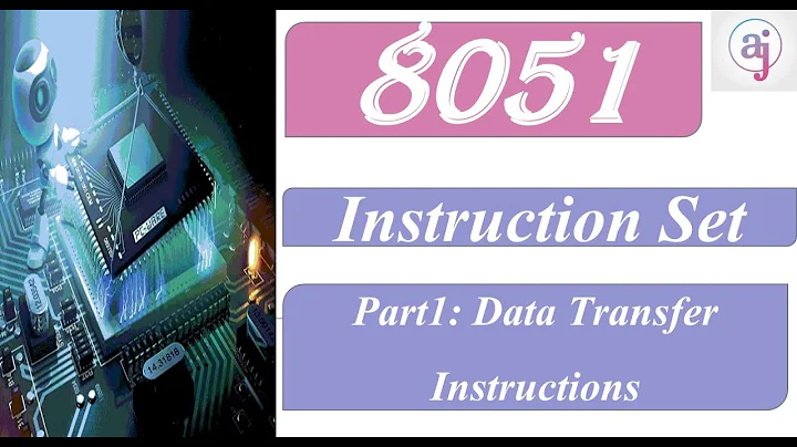 8051 마이크로컨트롤러 명령어 집합과 데이터 전송