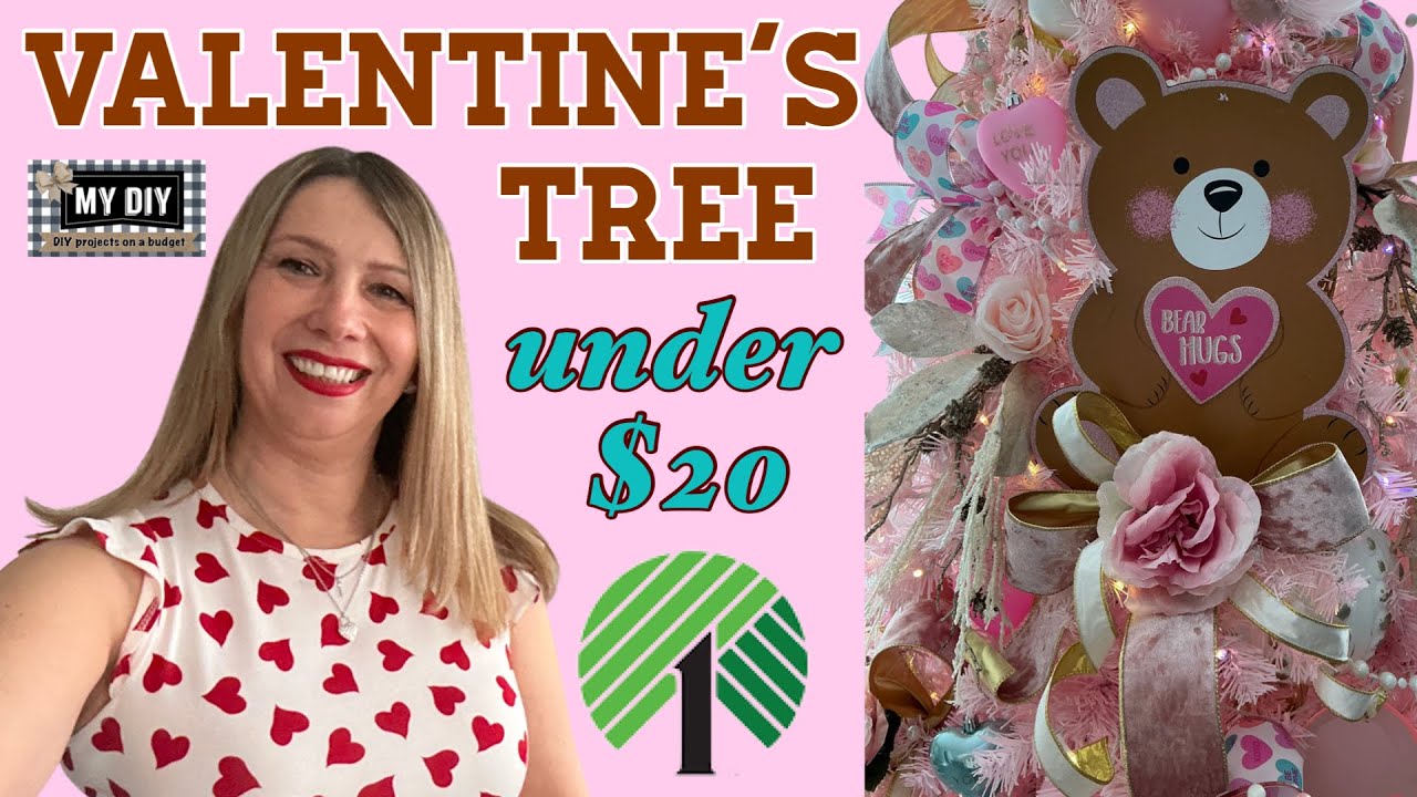 VALENTINE'S TREE UNDER $20 USING MOSTLY DOLLAR TREE ITEMS!