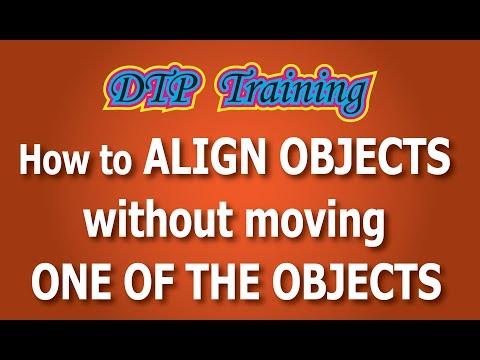 How to Align objects without moving one of the objects in Corel Draw and Adobe Illustrator