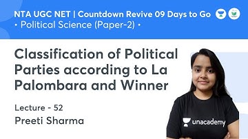 Classification of Political Parties | Political Science | NTA UGC NET JRF 2021 | by Preeti Sharma