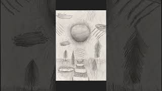 ночной лес #moon🌕 #art #drawing
