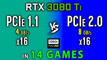 PCI Express - 1.1 vs 2.0 Test in 14 Games | PCIe 1.1 vs PCIe 2.0 | RTX 3080 Ti - 1080p