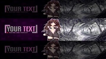 Free Anime Twitter Header Template