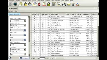 Sending Monthly Statements