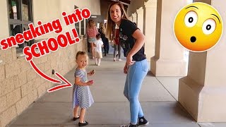 SNEAKING HER INTO SCHOOL! 😏 NOT ALLOWED 🚫