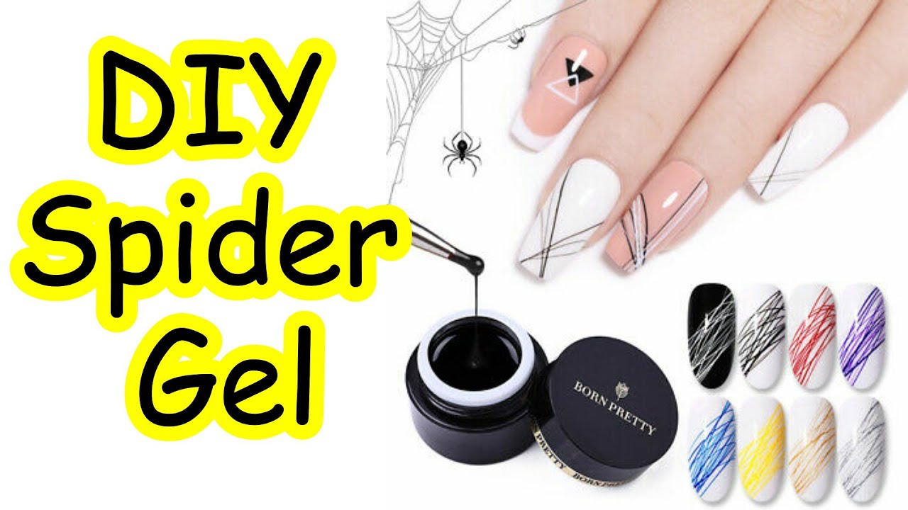 4. Geometric Spider Gel Nail Art Ideas for Beginners - wide 9
