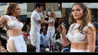 Jennifer Lopez flaunts enviable curves in stomach baring two piece during Orlando tribute