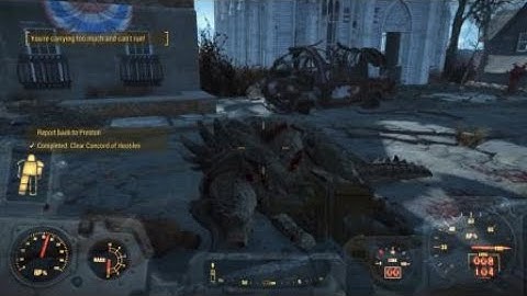 How to beat the deathclaw in Concord (Fallout 4)