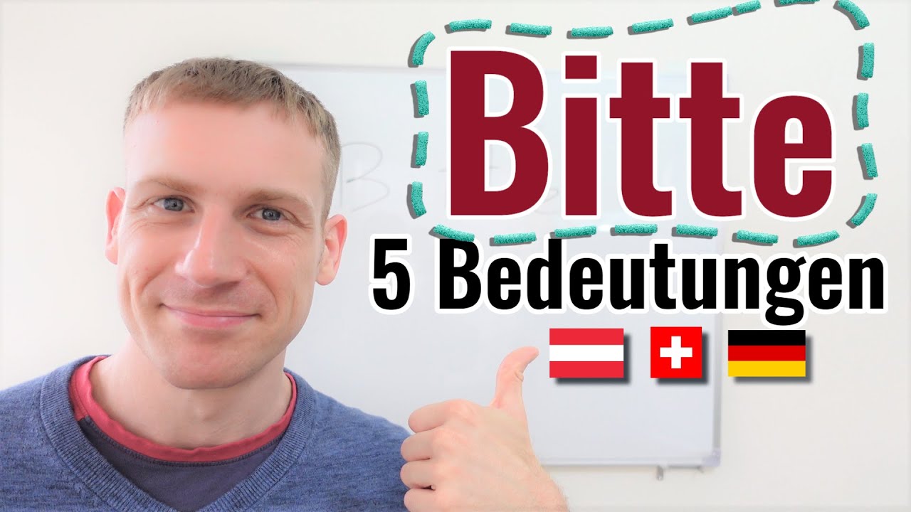 5 VERY different Meanings of "Bitte" Learn German! YouTube