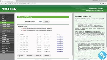 How to make mac filtering on tp link