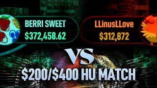 Top Pots ep13 $200/$400 HU LlinusLLove vs BERRI SWEET Highlights High Stakes Cash Game