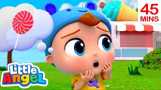 Where's My Lollipop | Little Angel Kids Songs \& Nursery Rhymes | Moonbug Kids