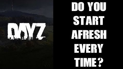 Do You Have To Start Afresh Every Time You Play Day Z? Do You Lose Everything When You Quit?