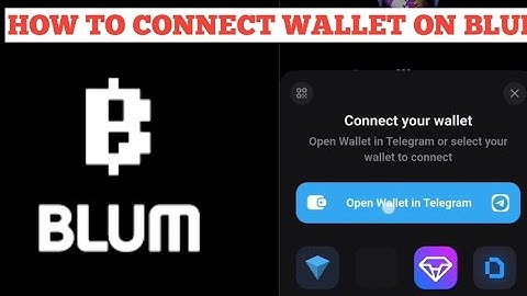 HOW TO CONNECT WALLET ON BLUM | HOW TO CONNECT TON WALLET TO BLUM ON TELEGRAM #crypto