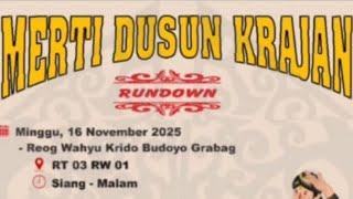 🔴LIVE STREAMING REOG WAHYU KRIDO BUDOYO GRABAK DI KRAJAN,BEDONO,JAMBU