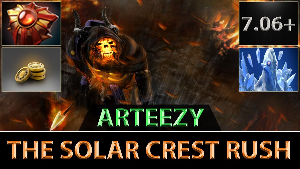 Arteezy [Clinkz] The Solar Crest Rush Dota 2 7.06d - YouTube