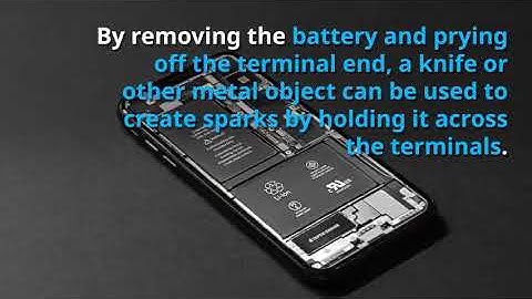 Emergency Signal Fire  Emergency smoke signal using mobile battery