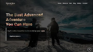 HTML & CSS Travel Landing Page Design | Simple and Stunning Website Tutorial