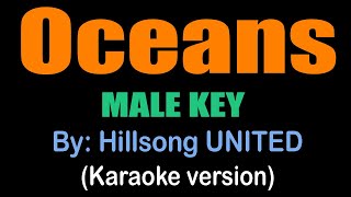 OCEANS \/ MALE KEY - Hillsong UNITED (karaoke version)