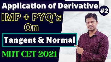 Application of Derivative || IMP + PYQ